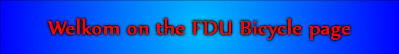 Welkom on the FDU Bicycle page